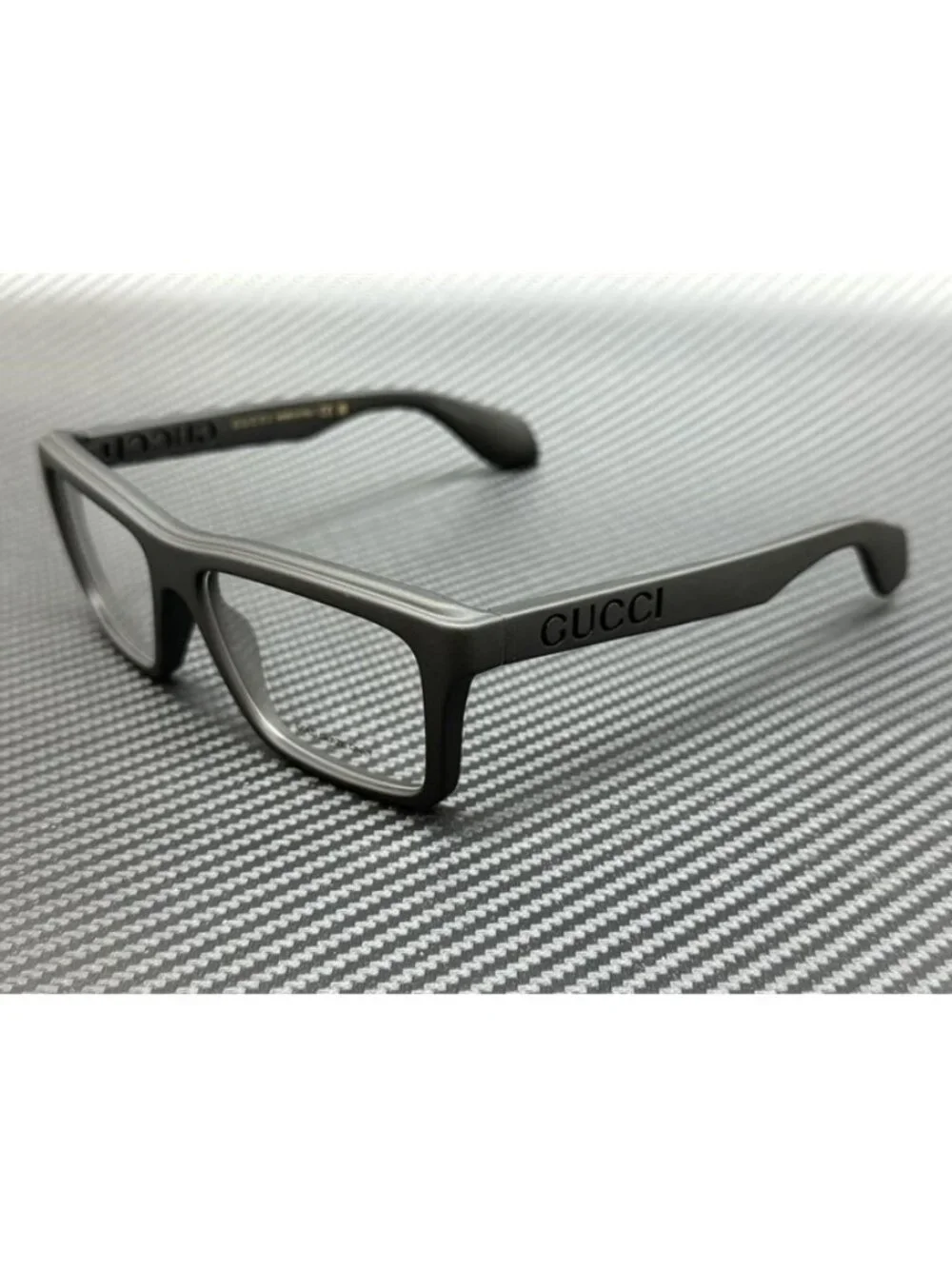 New Gucci Men Matte Black Eyeglasses 55-16-145